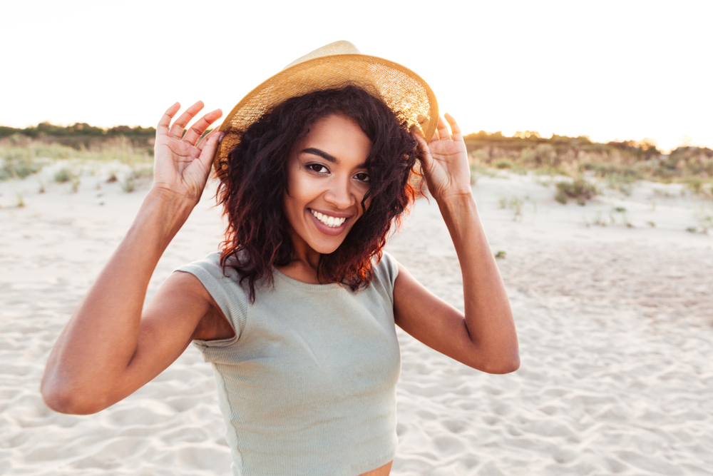 young woman smiling